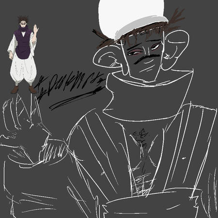 Sketch of Anime Character