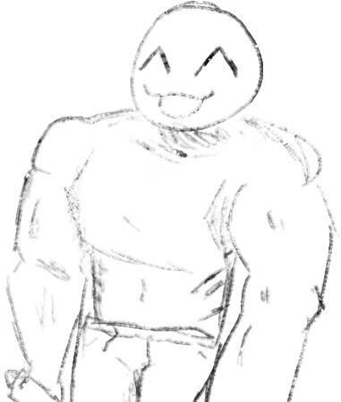 Big Buff Bod Sketch